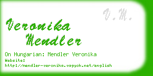 veronika mendler business card